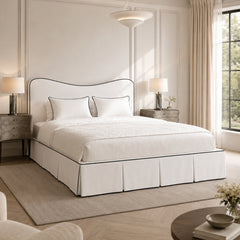 Nova 100% Solid Wood Upholstered Bed