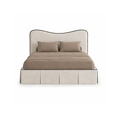 Nova 100% Solid Wood Upholstered Bed