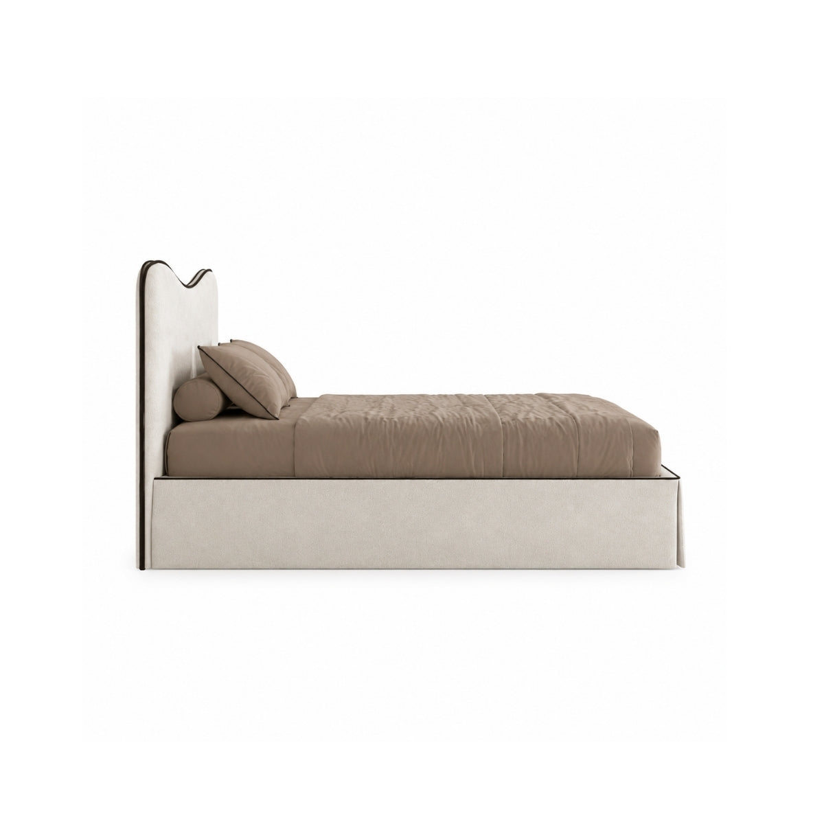 Nova 100% Solid Wood Upholstered Bed