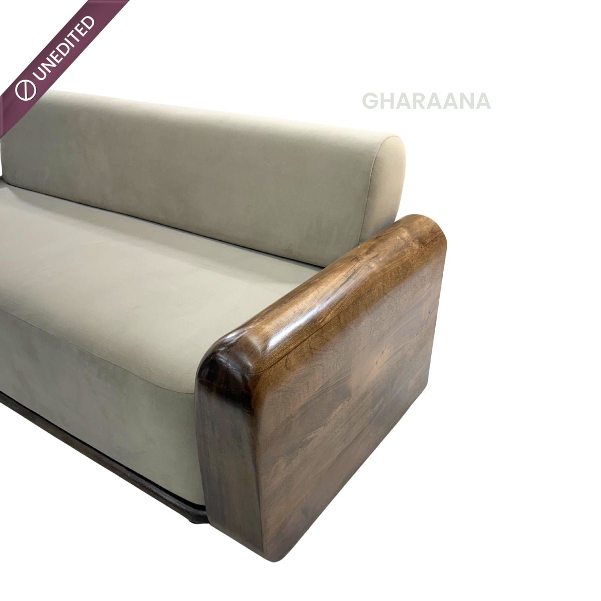 Monte Plush Wooden Upholstered Sofa Set - Sofas - Gharaana