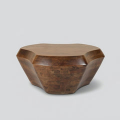 Fluid Modern Solid Wood Coffee Table - Centre Tables - Gharaana