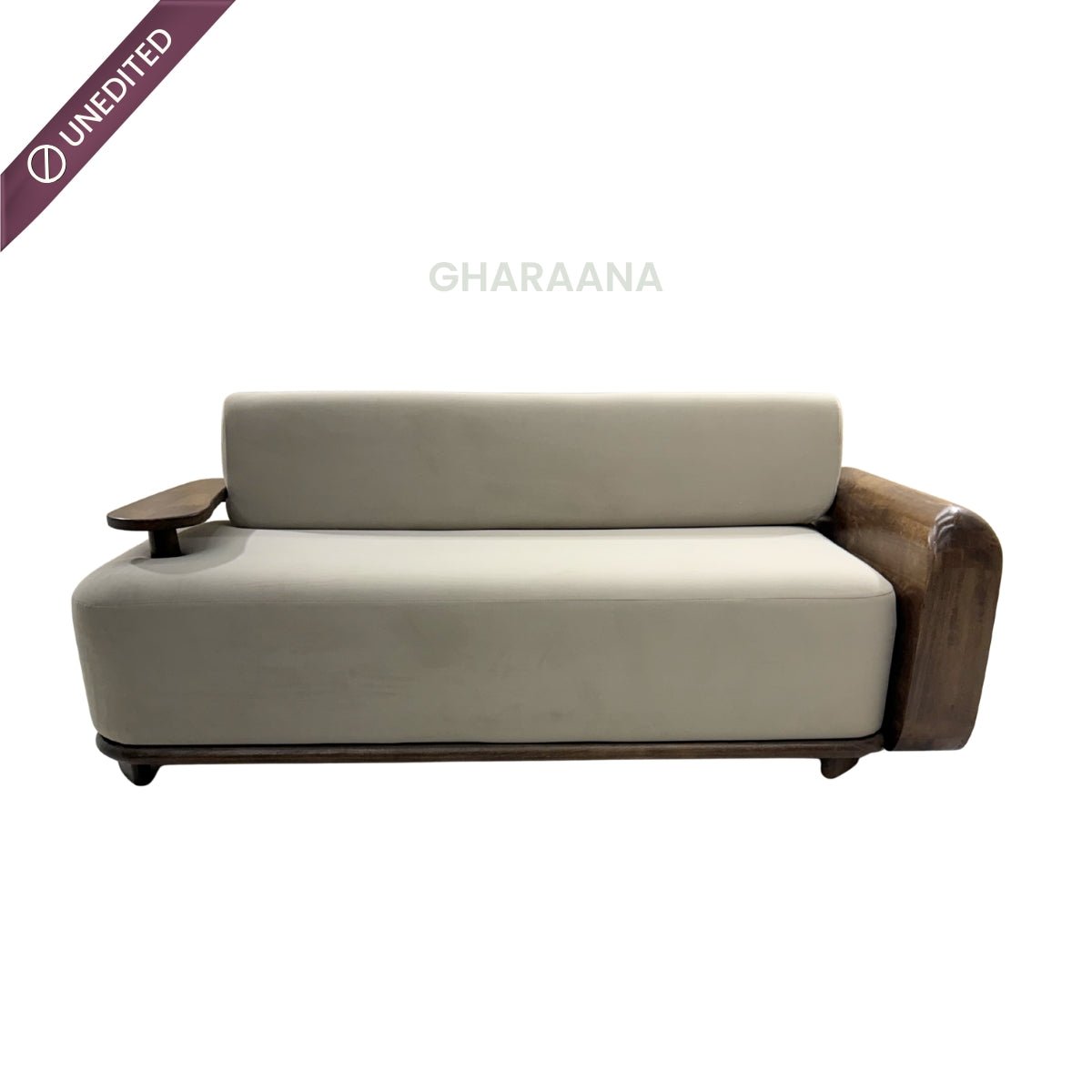 Monte Plush Wooden Upholstered Sofa Set - Sofas - Gharaana