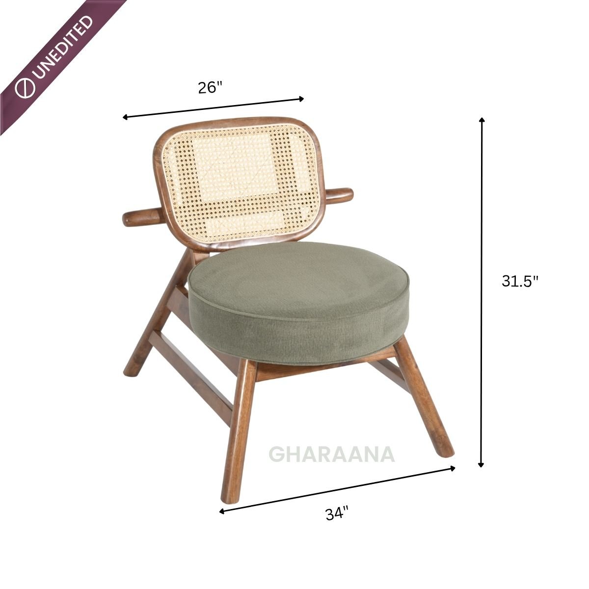 Abby Armchairs with Saaya Side Table Combo (Set of 3) - Armchairs - Gharaana