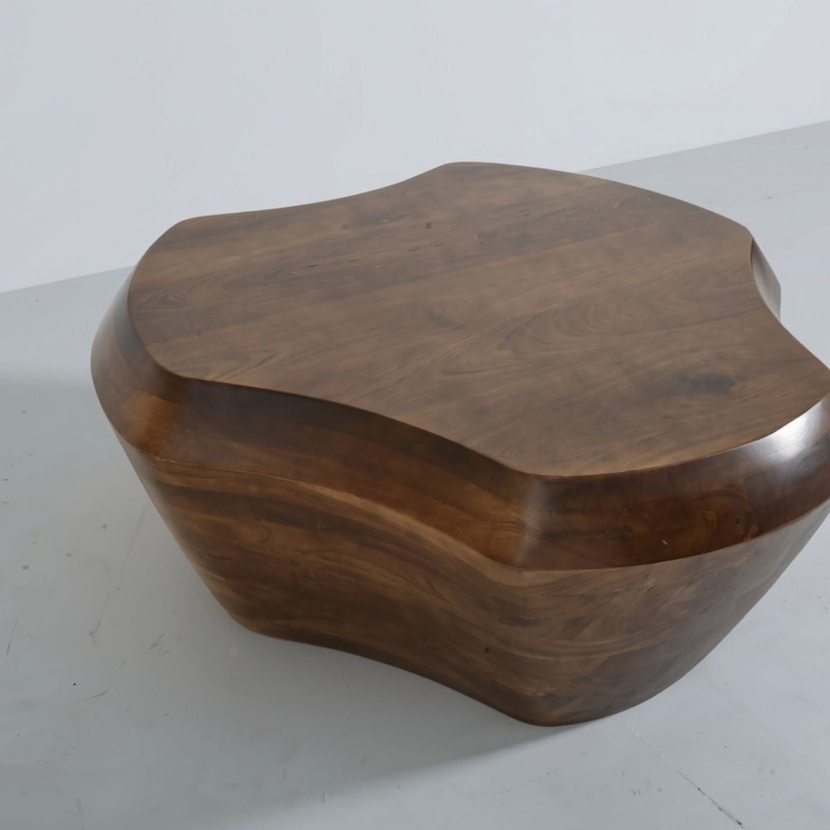 Fluid Modern Solid Wood Coffee Table - Centre Tables - Gharaana