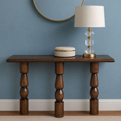 Ohm Wooden Console Table - Console Tables - Gharaana