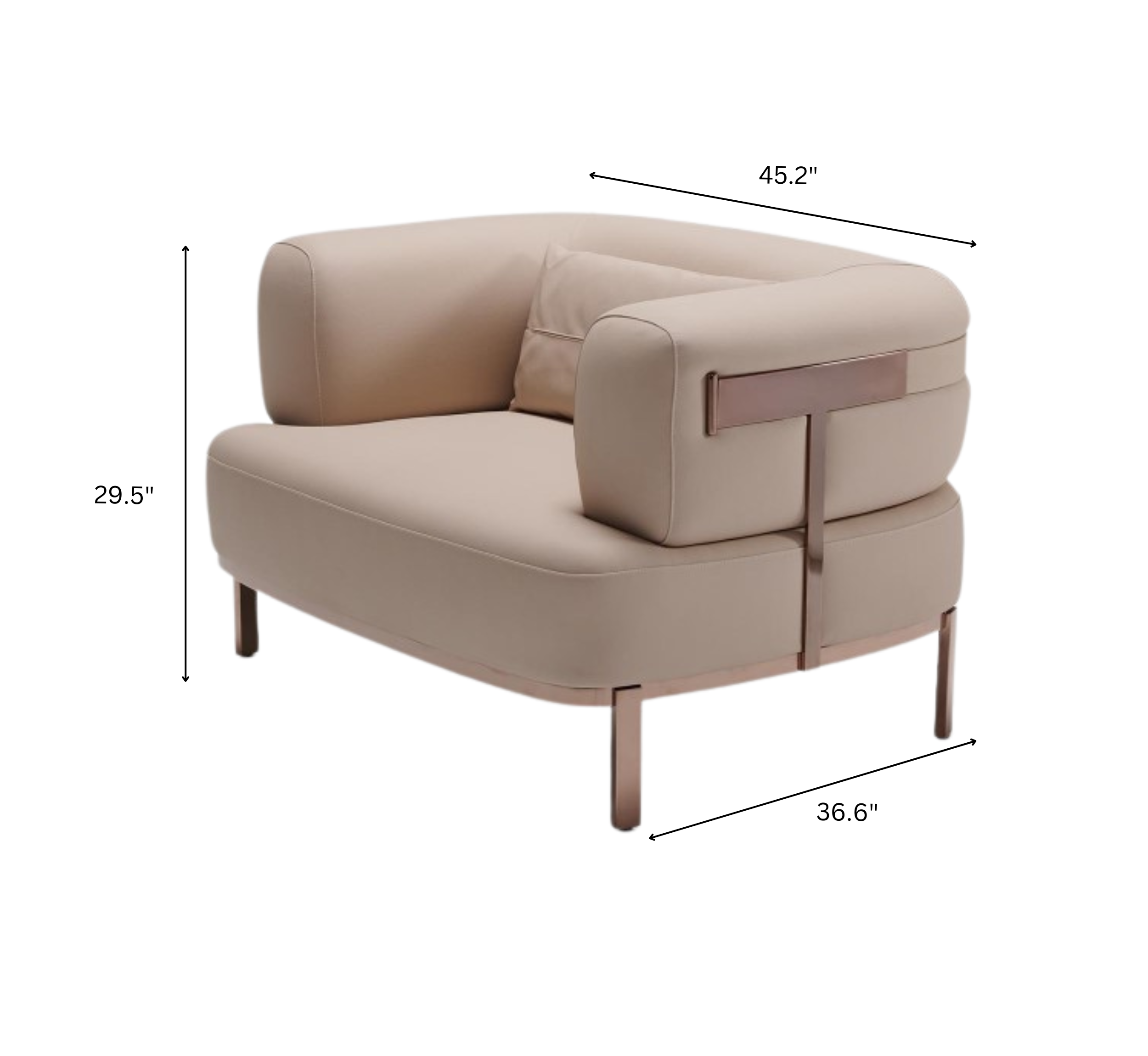Crema XL Upholstered Armchair