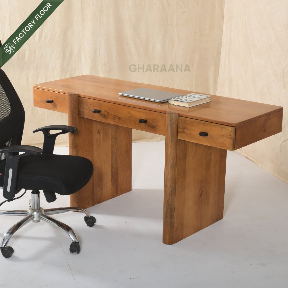 Craft Wooden Study Table - Office Desk - Gharaana