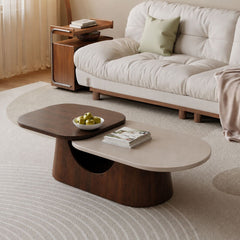 Bruno Solid Wood 2-Tier Center Table - Centre Tables - Gharaana