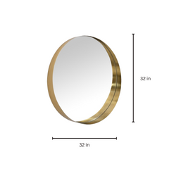 Darsh 32" Metal Wall Mirror
