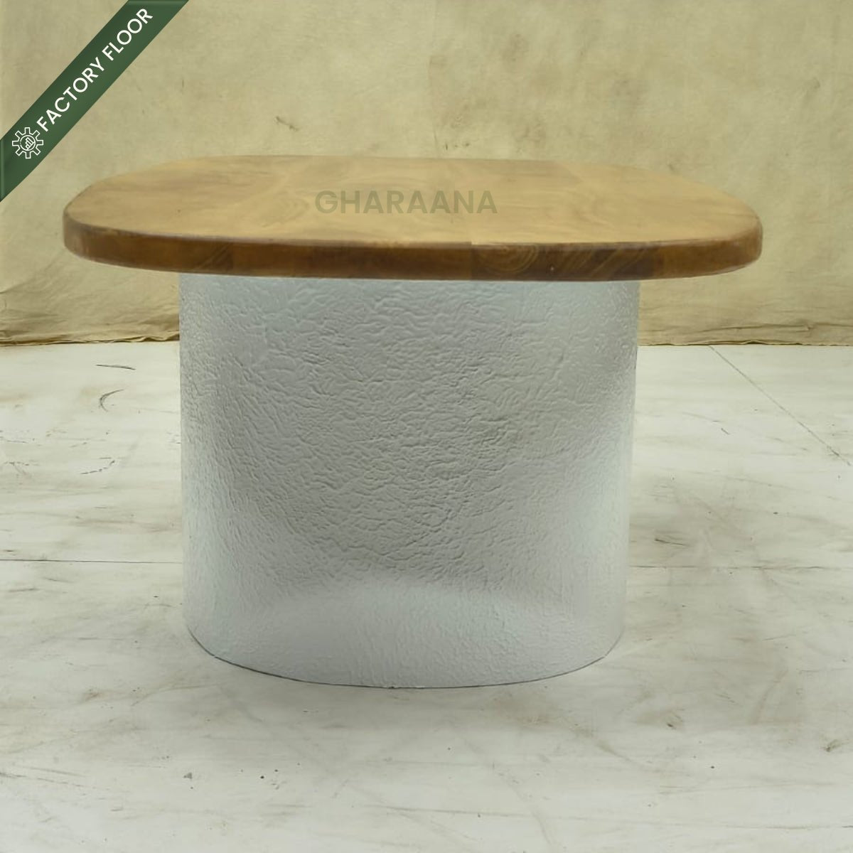 Jasper Stone Finish Coffee Table - Centre Tables - Gharaana