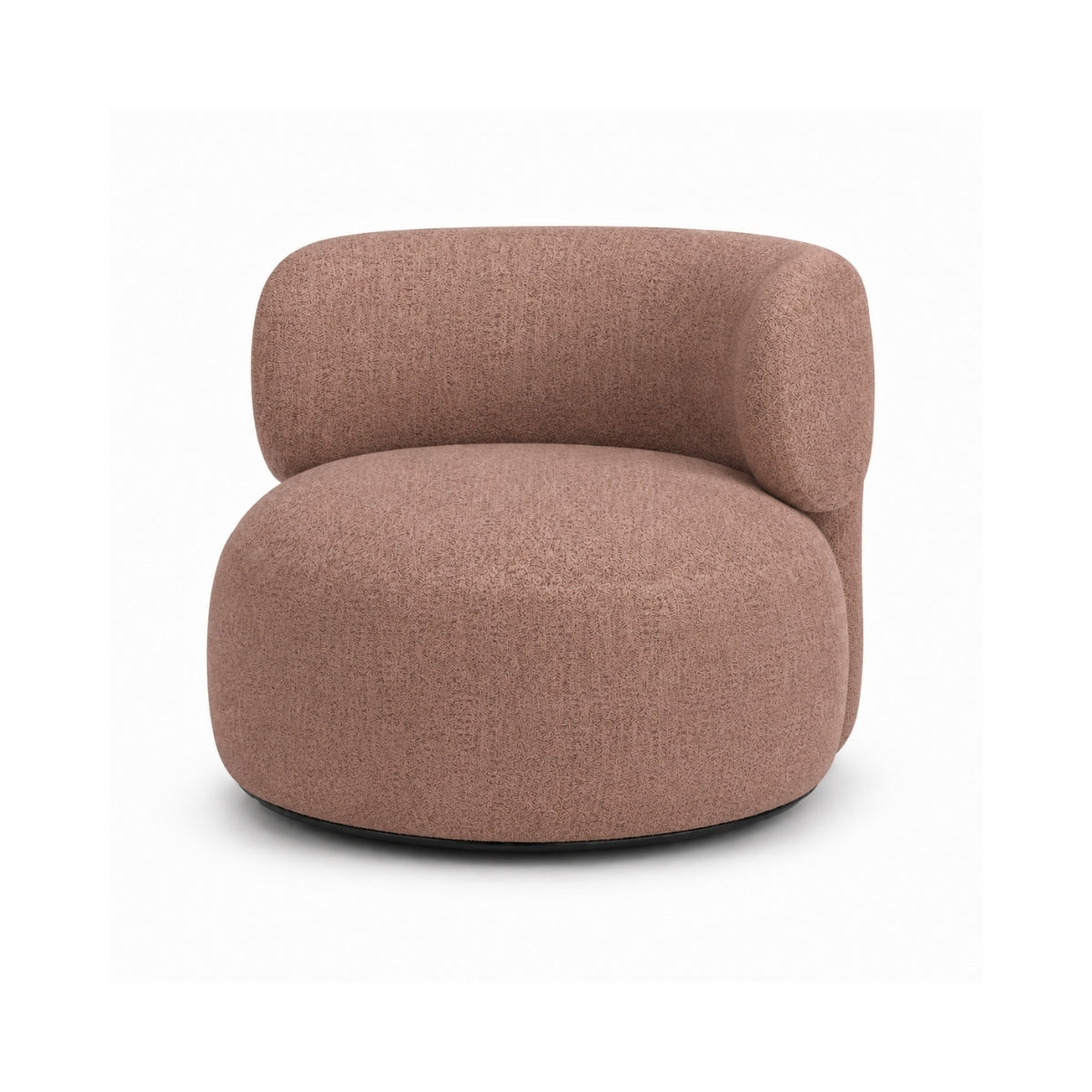Moon Wooden Plush Armchair