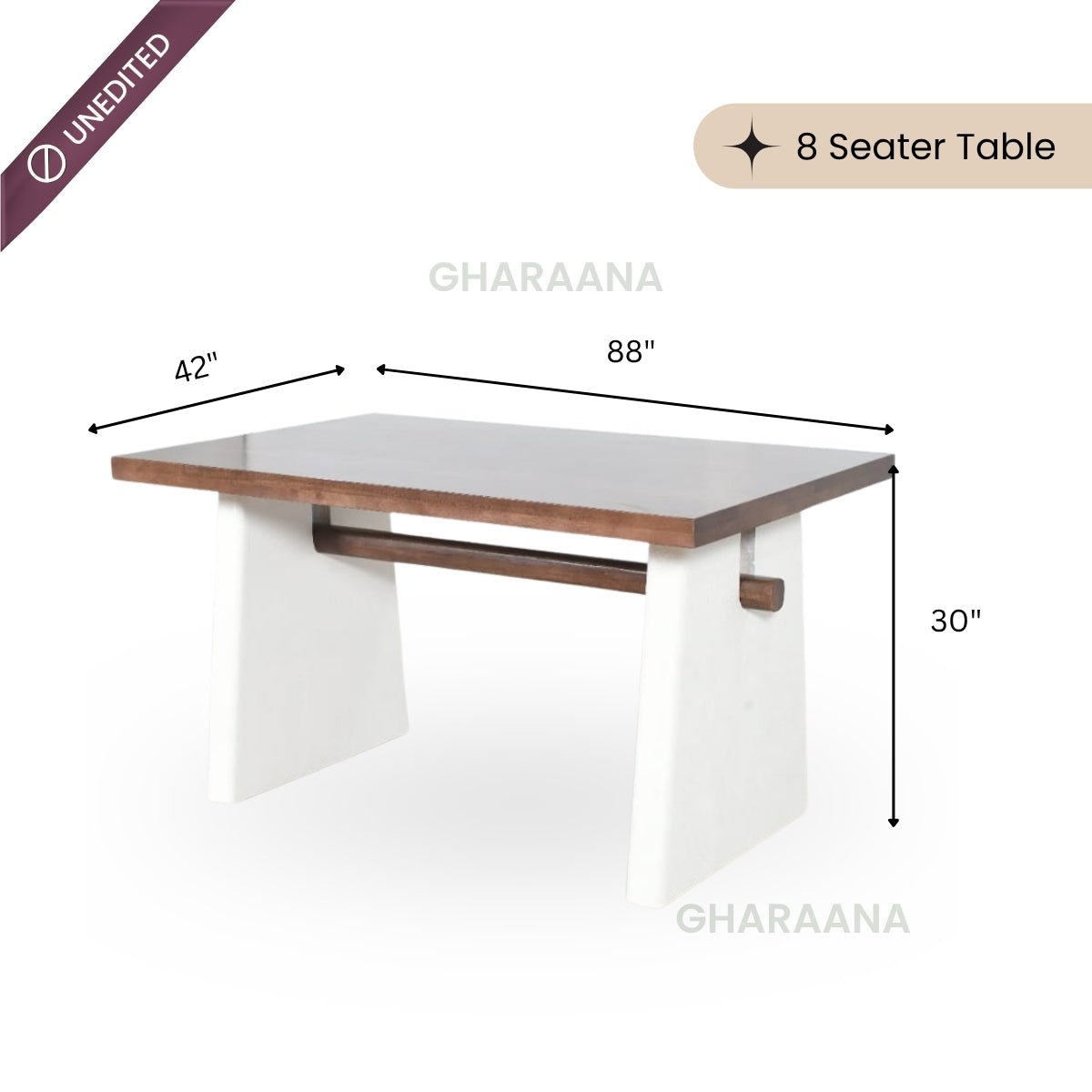Vaayu Wooden Dining Table Set - Dining Set - Gharaana
