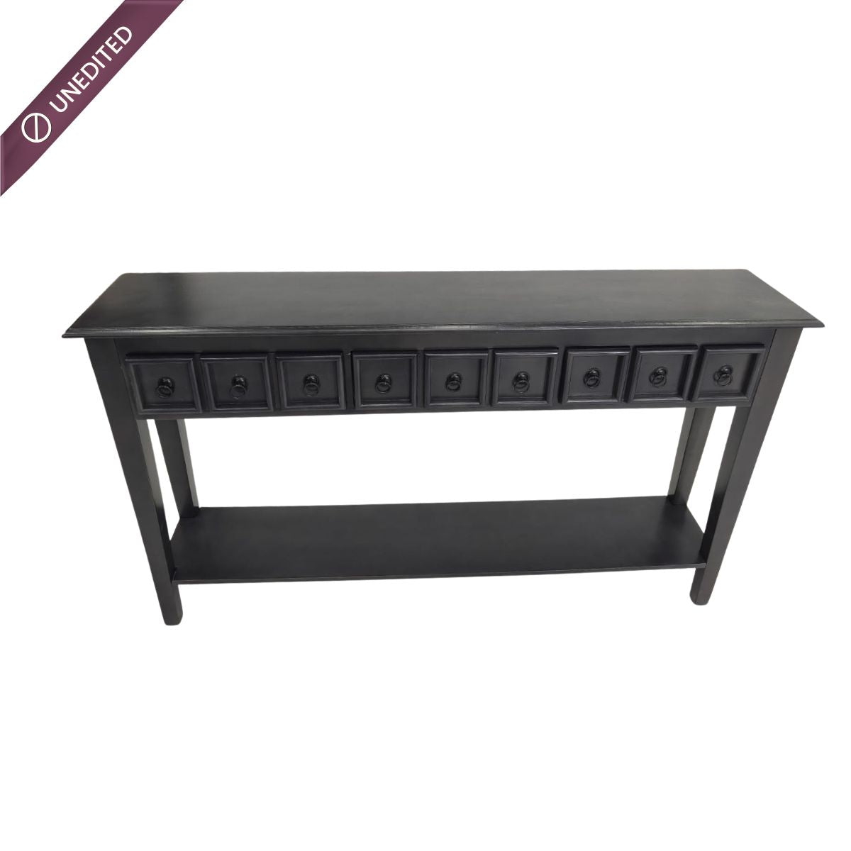 Ella Wooden Console Table_Noir Black - Console Tables - Gharaana