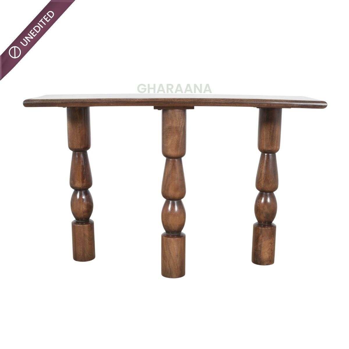 Ohm Wooden Console Table - Console Tables - Gharaana