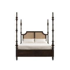 Maison 100% Solid Wood Cane Poster Bed - Beds - Gharaana