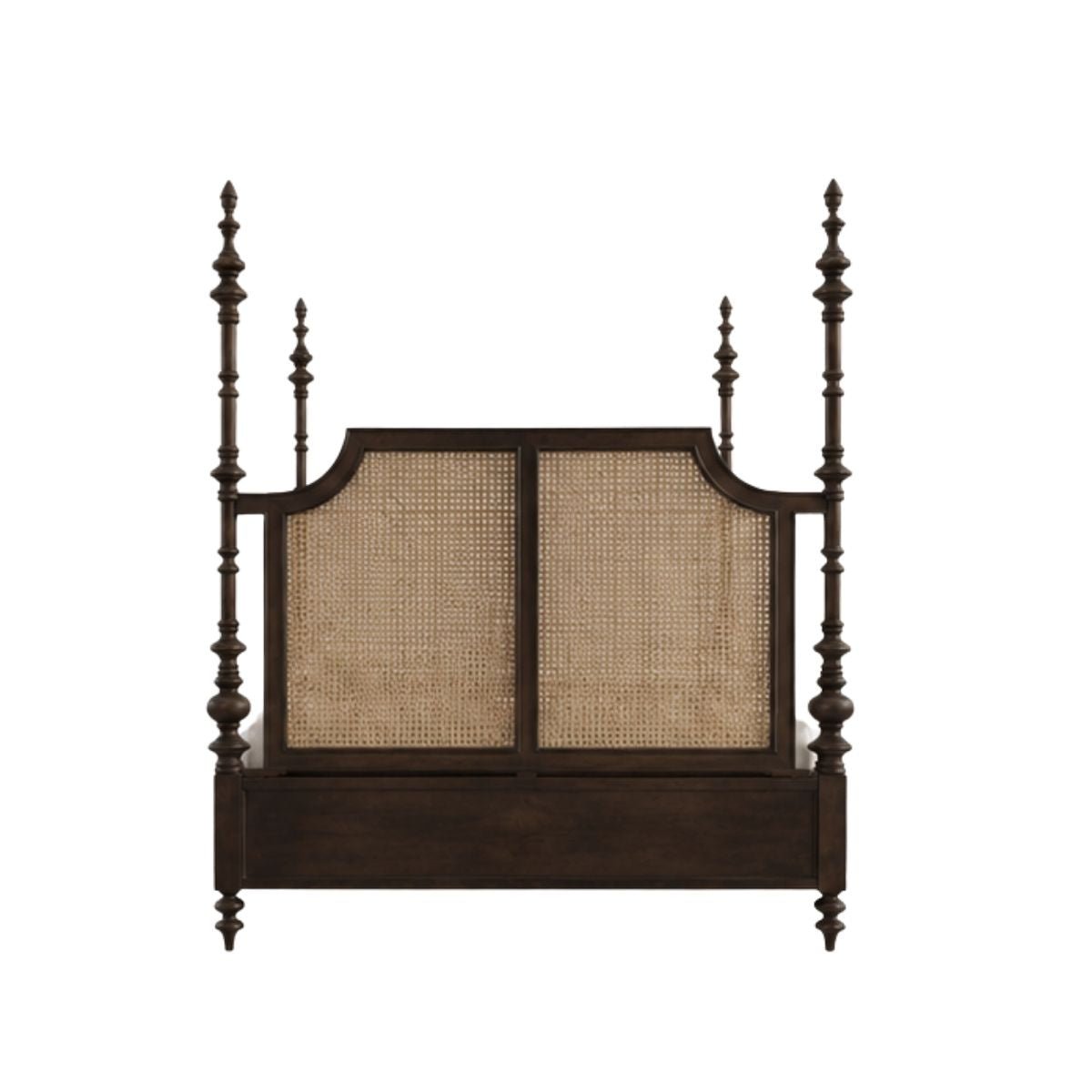 Maison 100% Solid Wood Cane Poster Bed - Beds - Gharaana