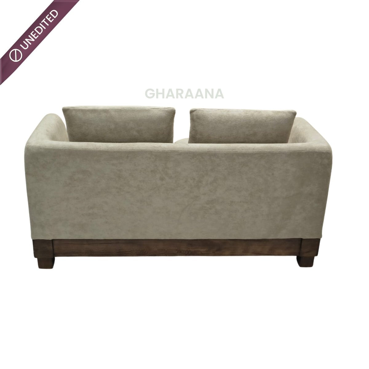 Nestra Plush Wooden Upholstered Sofa Set - Sofas - Gharaana