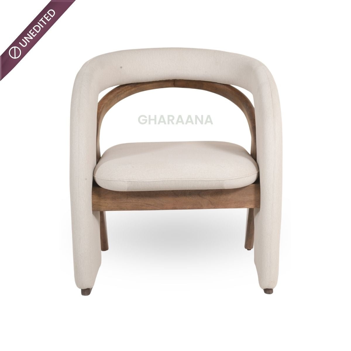 Ramya Armchairs with Dove Side Table Combo (Set of 3) - Armchairs - Gharaana