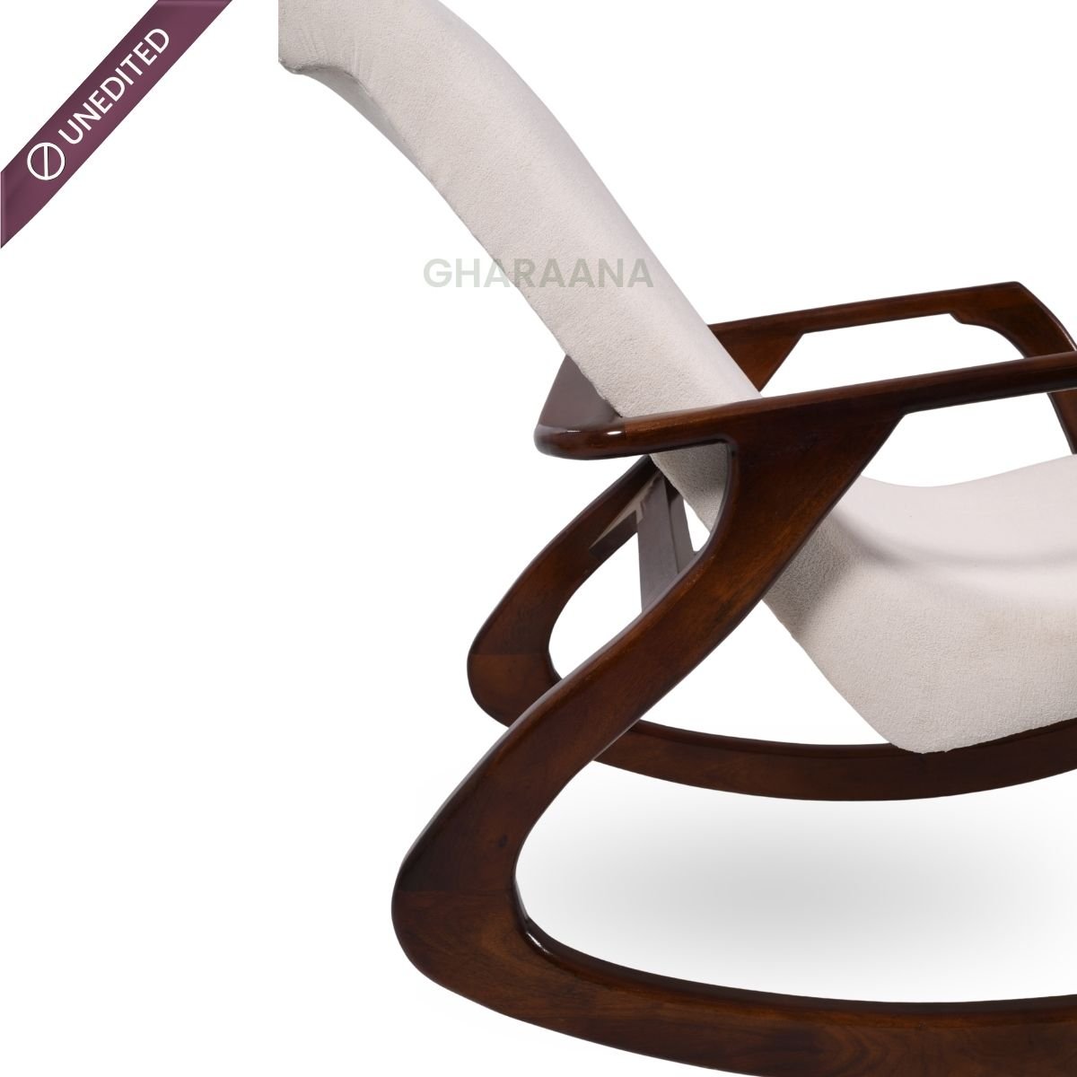 Panache Wooden Rocking Chair - Armchairs - Gharaana