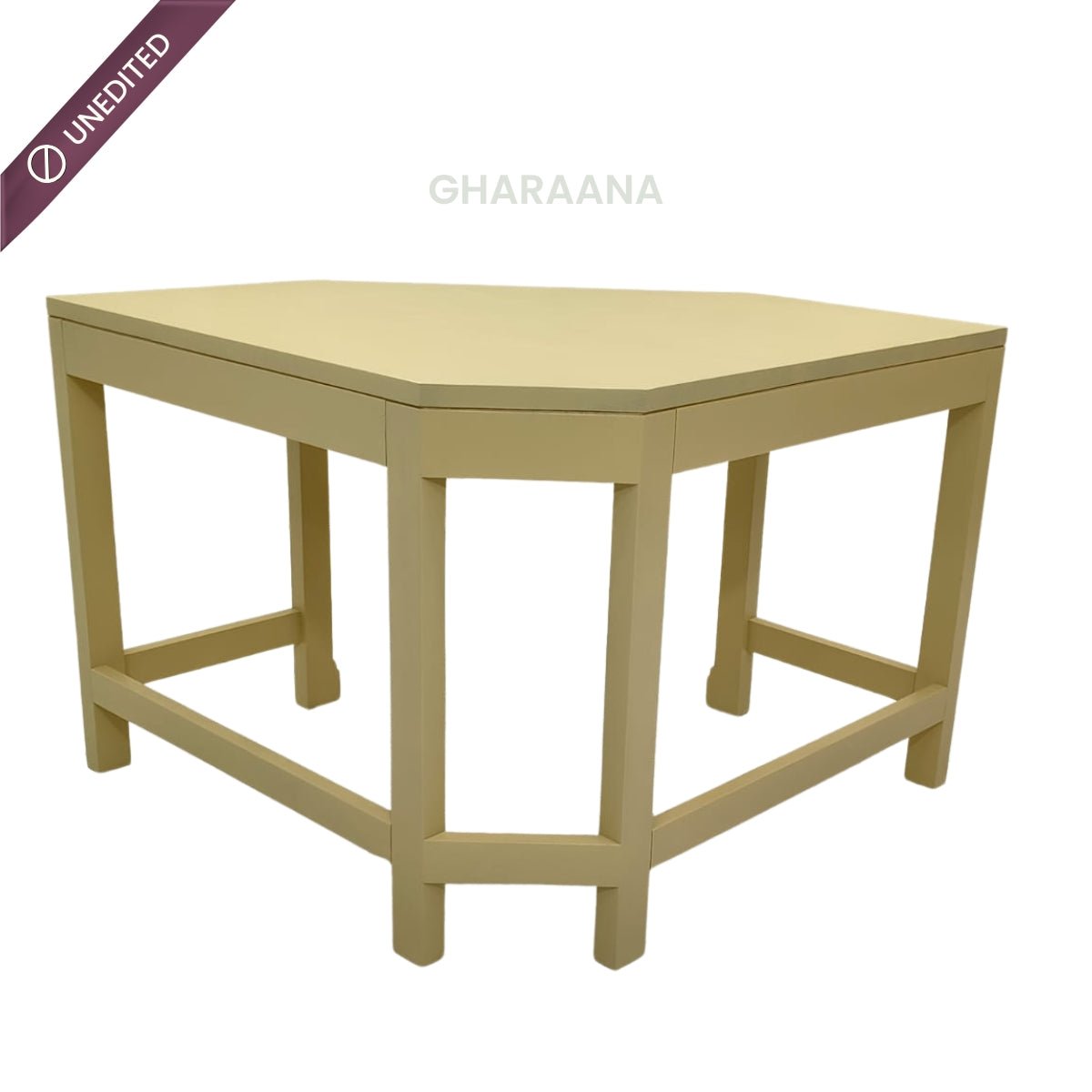 Arc Wooden Workstation Desk - Office Desk - Gharaana