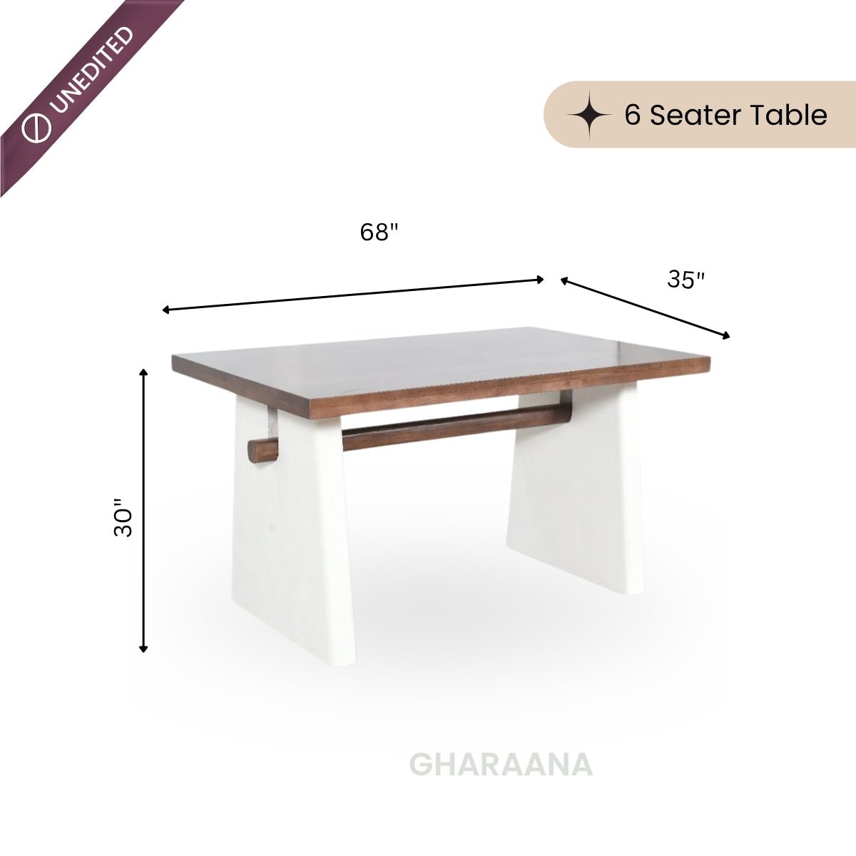 Vaayu Wooden Dining Table Set - Dining Set - Gharaana