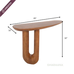 Avira Wooden Console Table - Console Tables - Gharaana