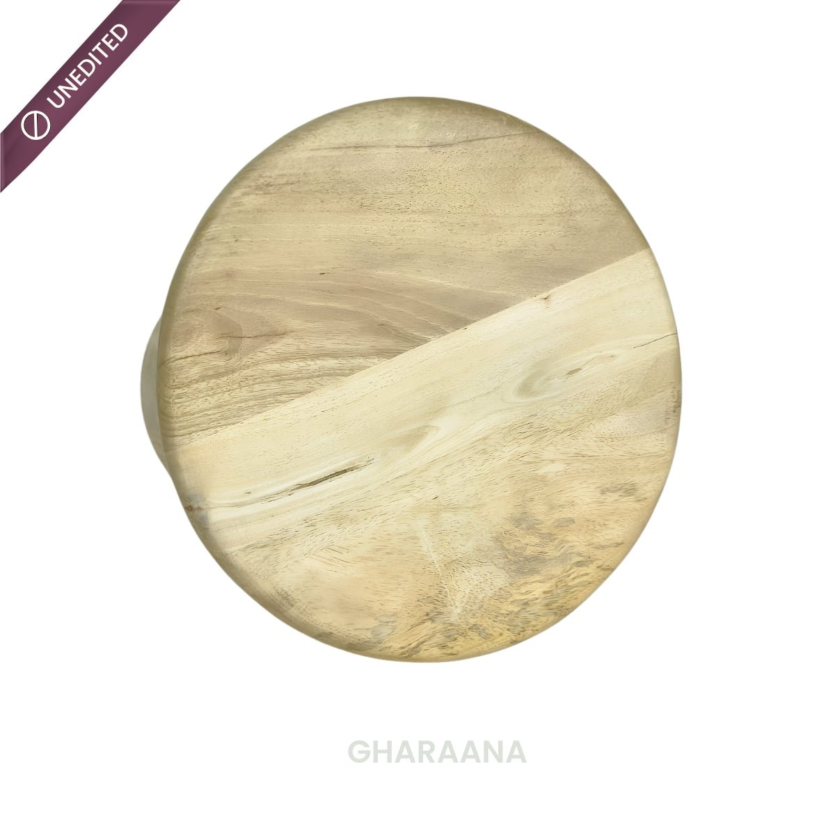 Akira Oval top Solid Wood Center Table & Side Table Combo - Centre Tables - Gharaana