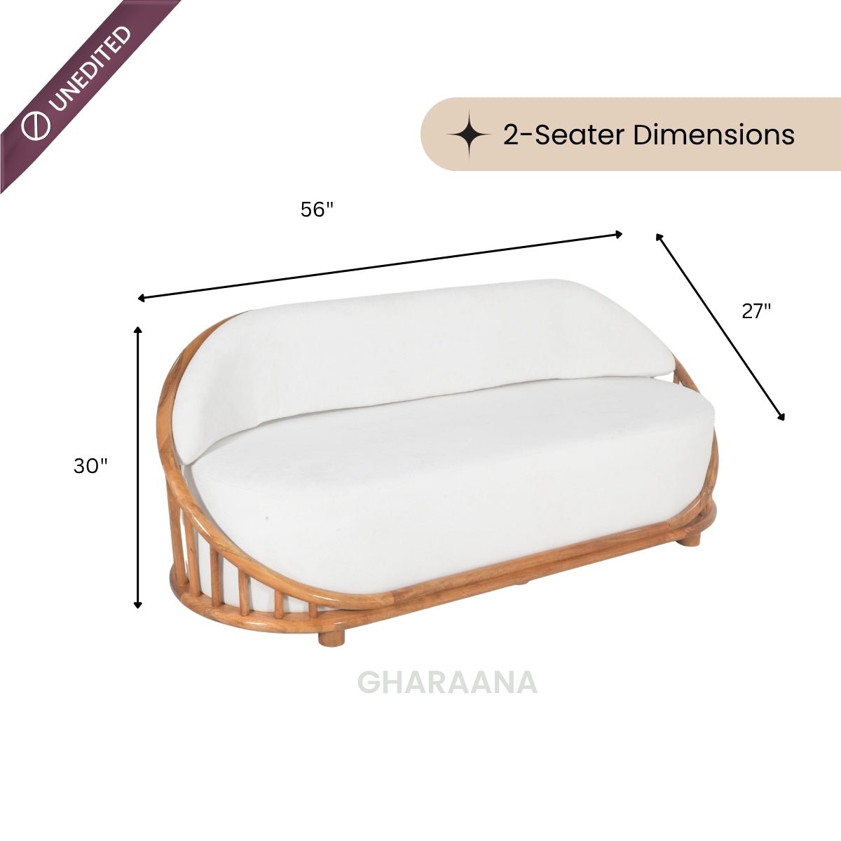 Sloan Plush Wooden Upholstered Sofa Set - Sofas - Gharaana