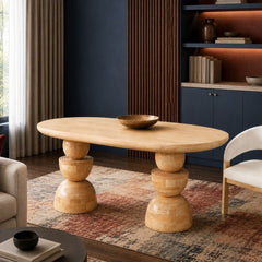 Somany Wooden Dining Table Set - Dining Set - Gharaana