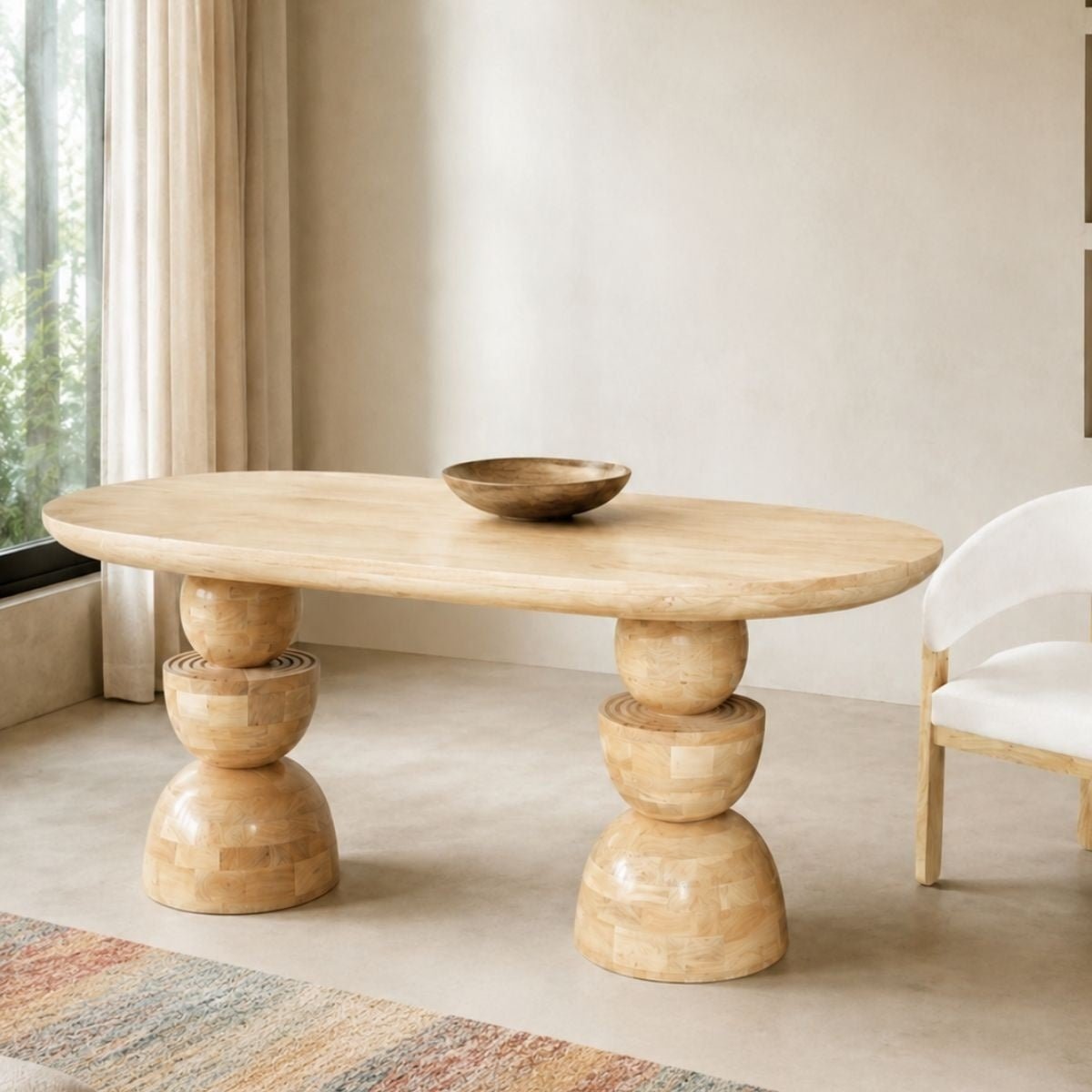 Somany Wooden Dining Table Set - Dining Set - Gharaana