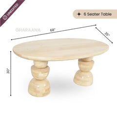 Somany Wooden Dining Table Set - Dining Set - Gharaana
