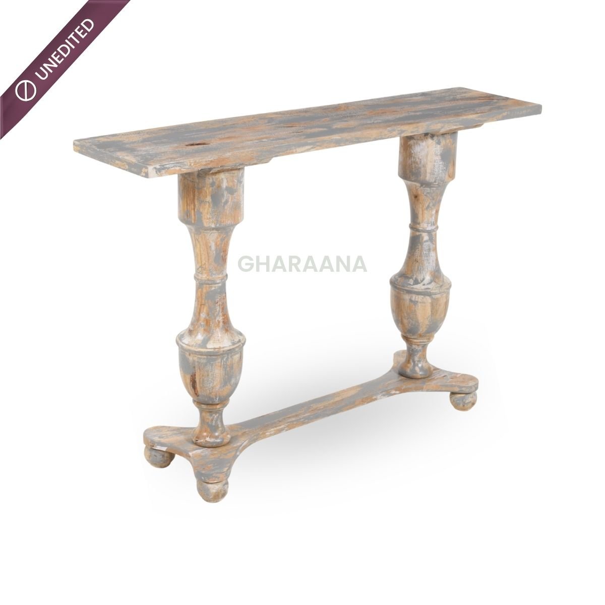 Ser Wooden Console Table - Console Tables - Gharaana