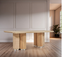 Raha Wooden Dining Table Set