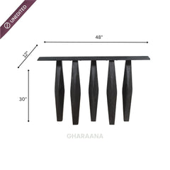 Magnum Wooden Console Table - Console Tables - Gharaana