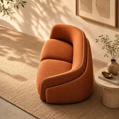 Reeva Custom Wooden Upholstered Leatherette Sofa - Sofas - Gharaana