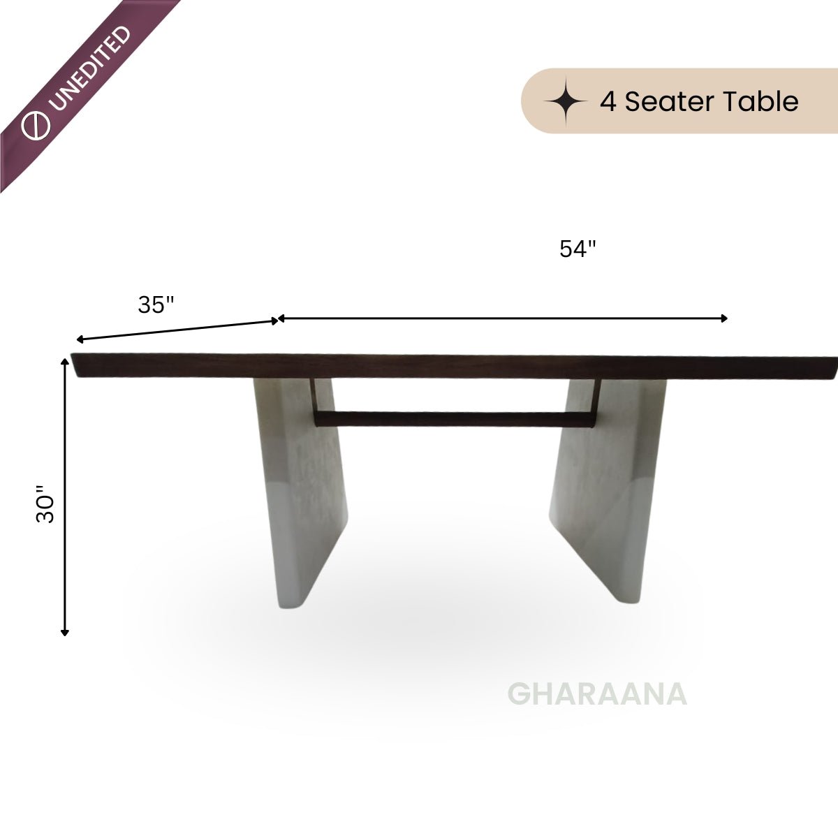 Vaayu Wooden Dining Table Set - Dining Set - Gharaana