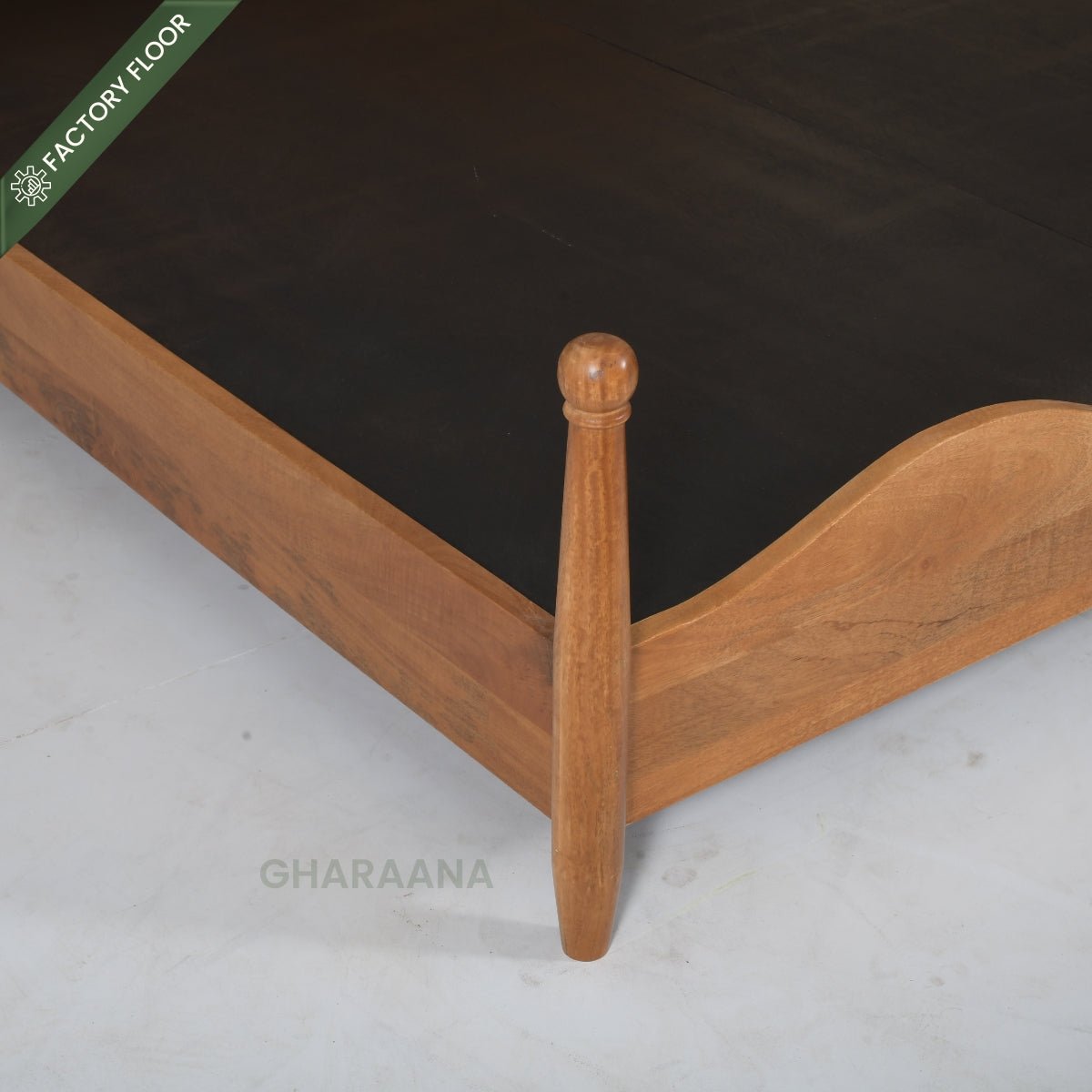 Lavanya 100% Solid Wood Bed - Beds - Gharaana
