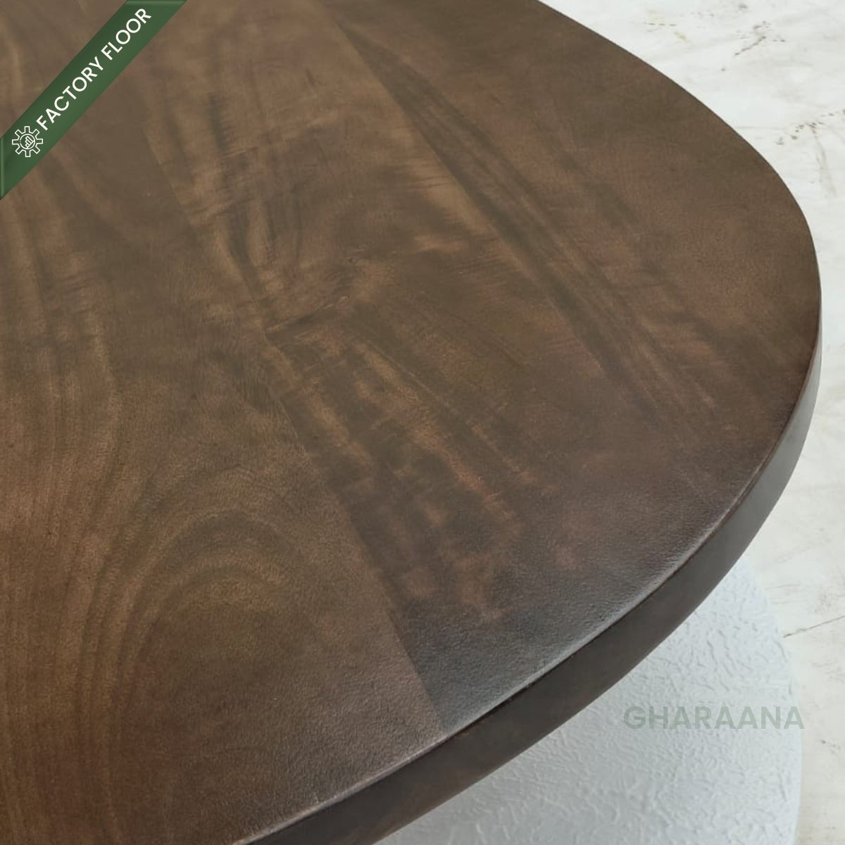 Swivel Rotating 2-Tier Solid Wood Centre Table - Centre Tables - Gharaana