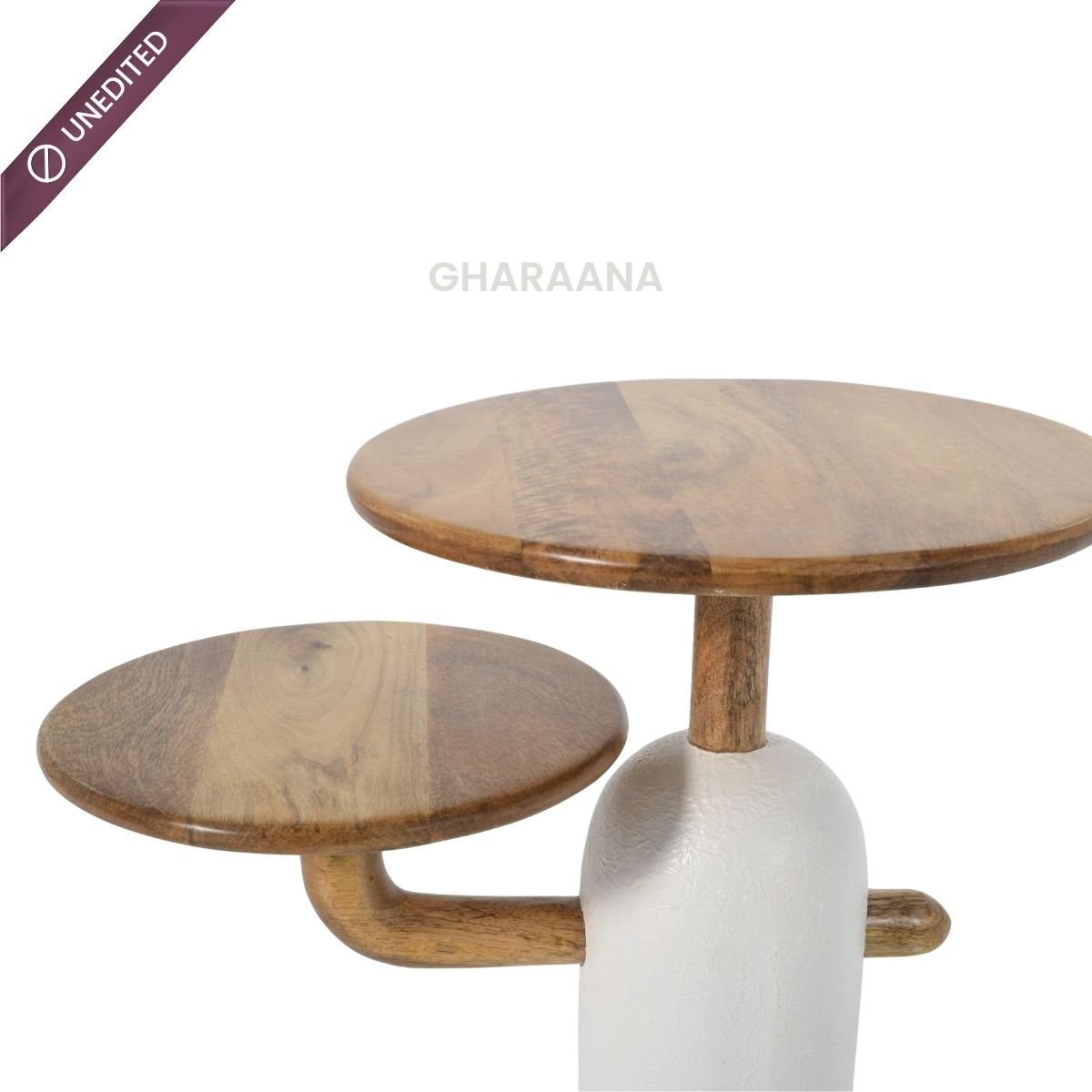 Aurum Wooden Side Table - Side Tables - Gharaana