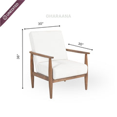 Kiyan Armchairs with Eve Side Table Combo - Armchairs - Gharaana