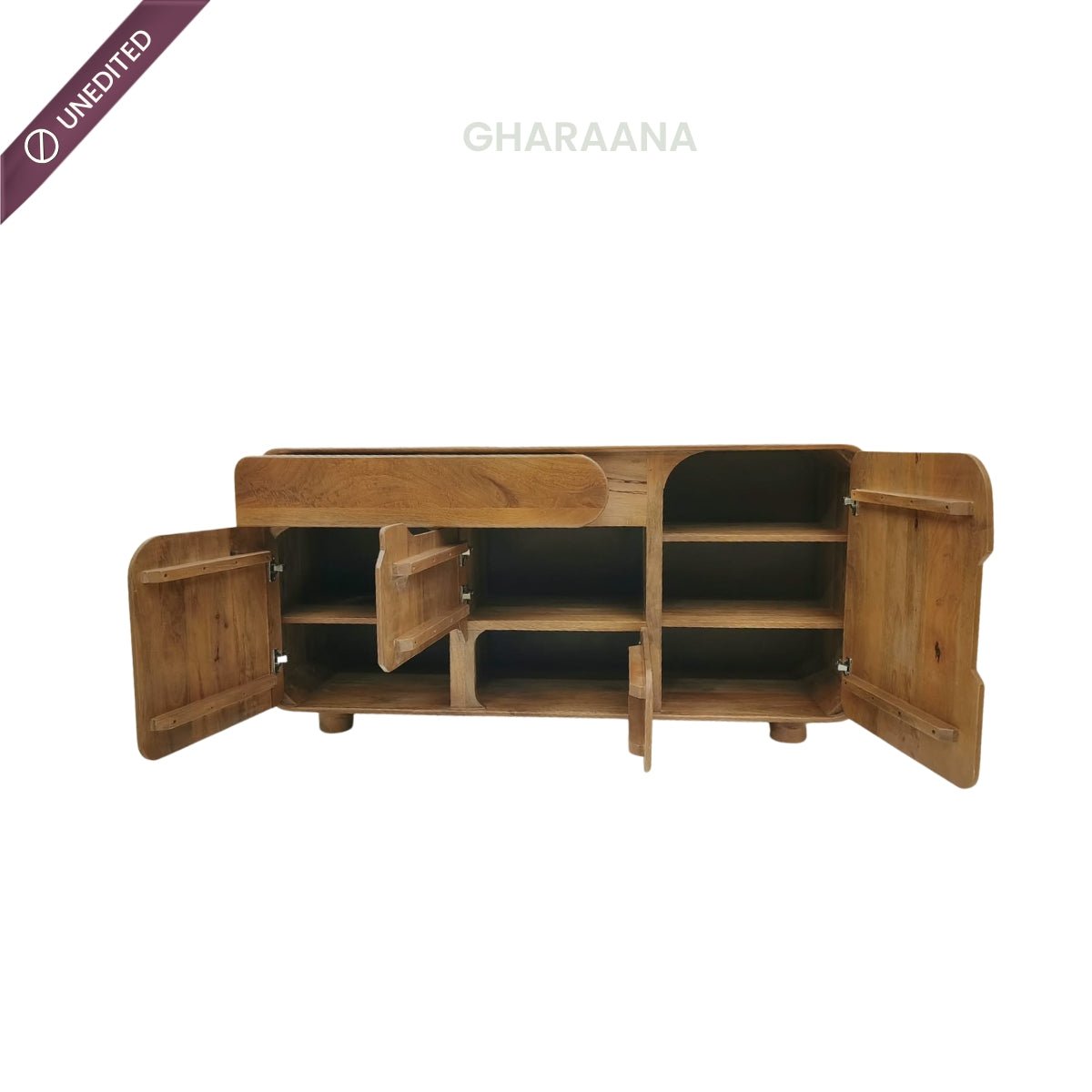 Sloan Wooden Storage Cabinet - Entertainment Centers & TV Stands - Gharaana