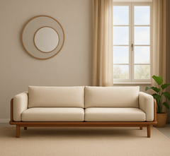Ohm Custom Wooden Upholstered Sofa