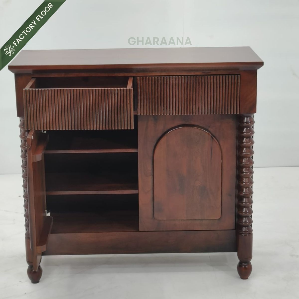 Kanak Wooden Console Table - Console Tables - Gharaana