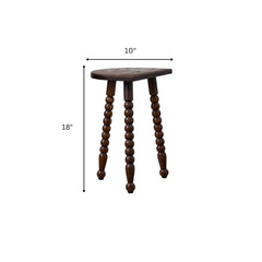 Swan Semi-circle Wooden Side Table