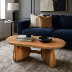 Toro Capsule top Solid Wood Center Table - Centre Tables - Gharaana