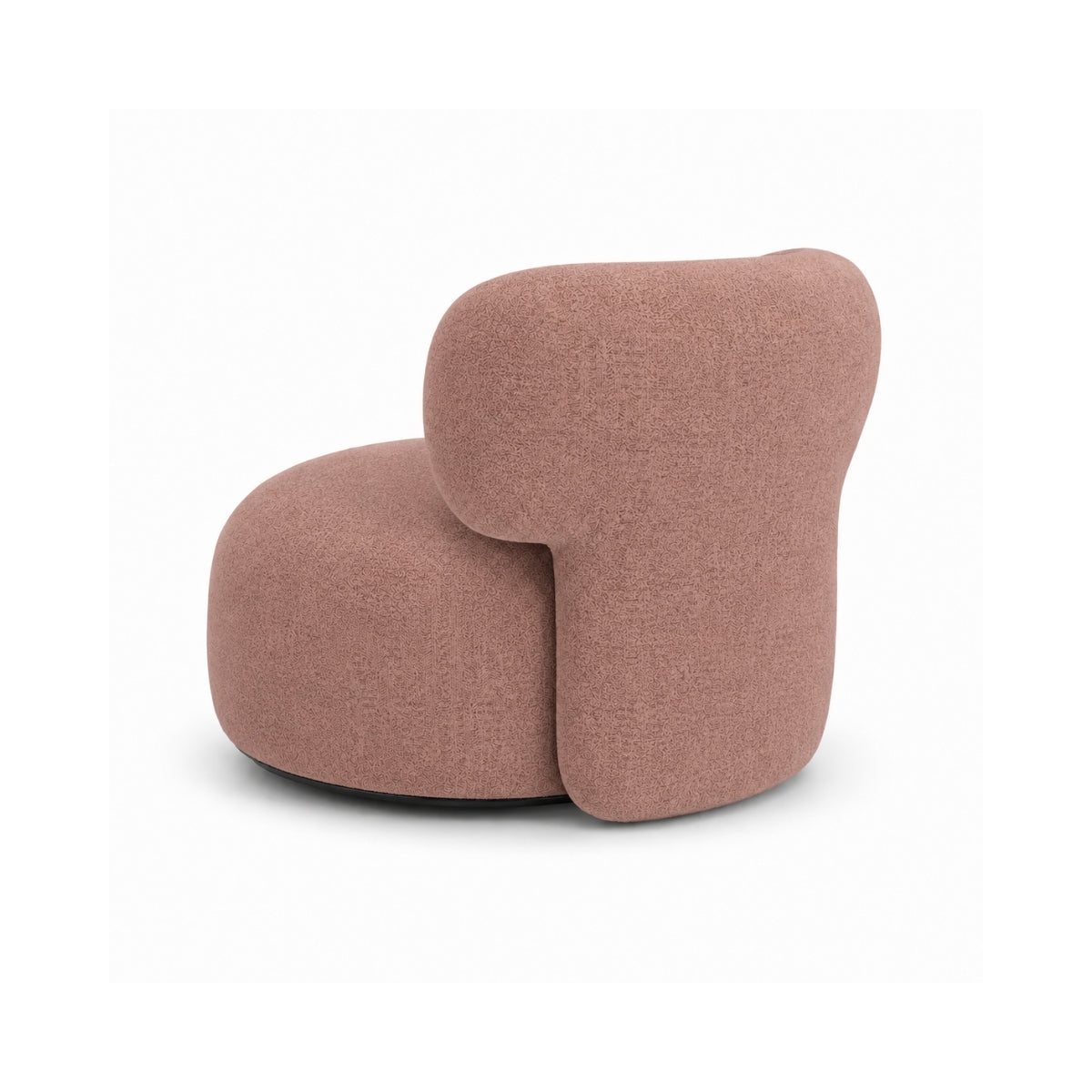 Moon Wooden Plush Armchair