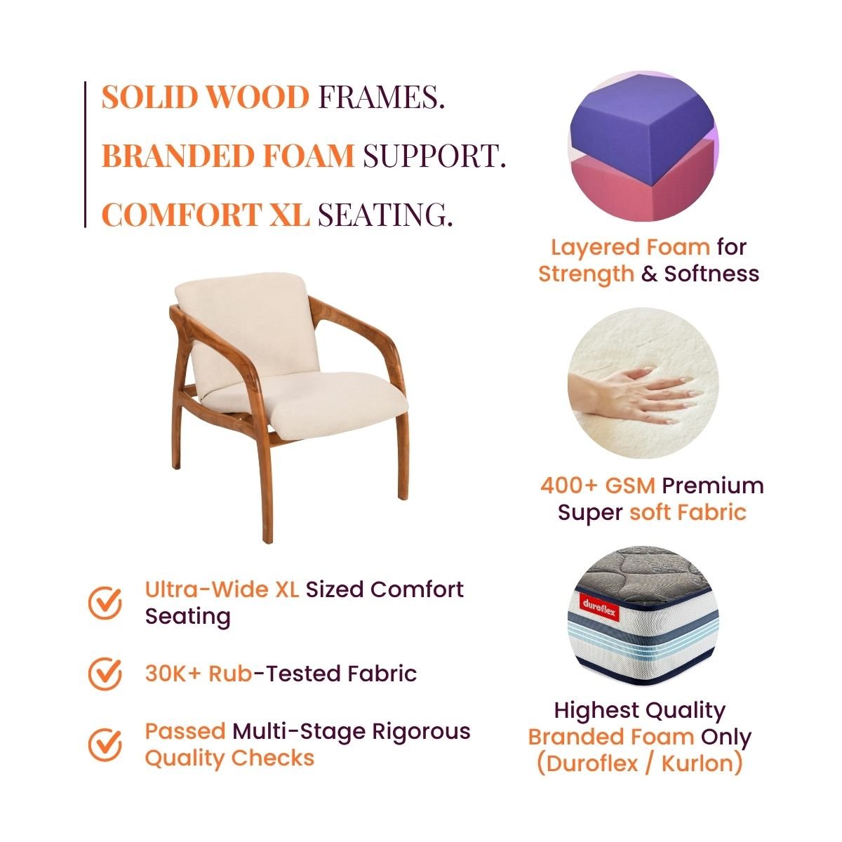 Panache Plush Armchair - Armchairs - Gharaana