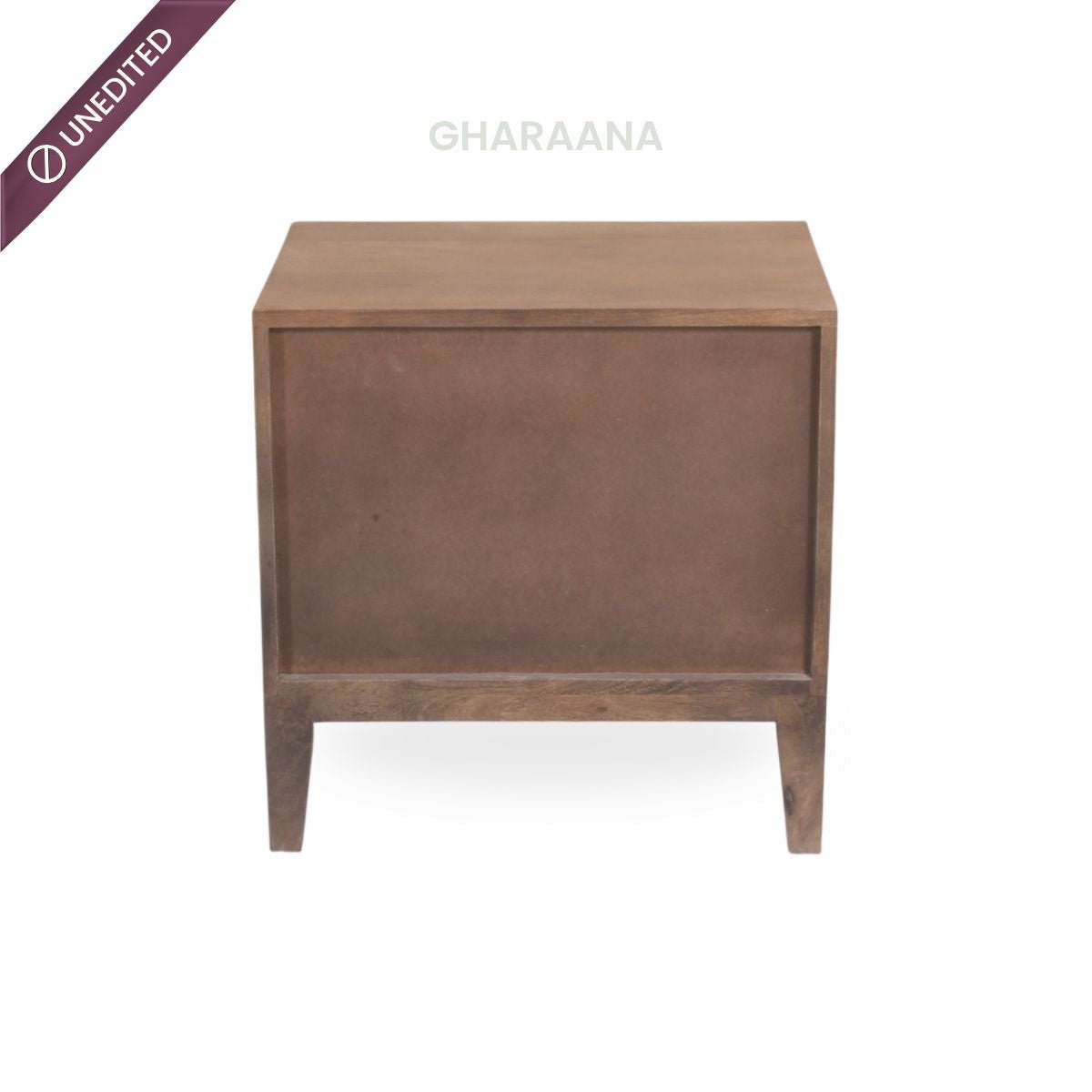 Isha Wooden Bedside Table - Bedsides - Gharaana