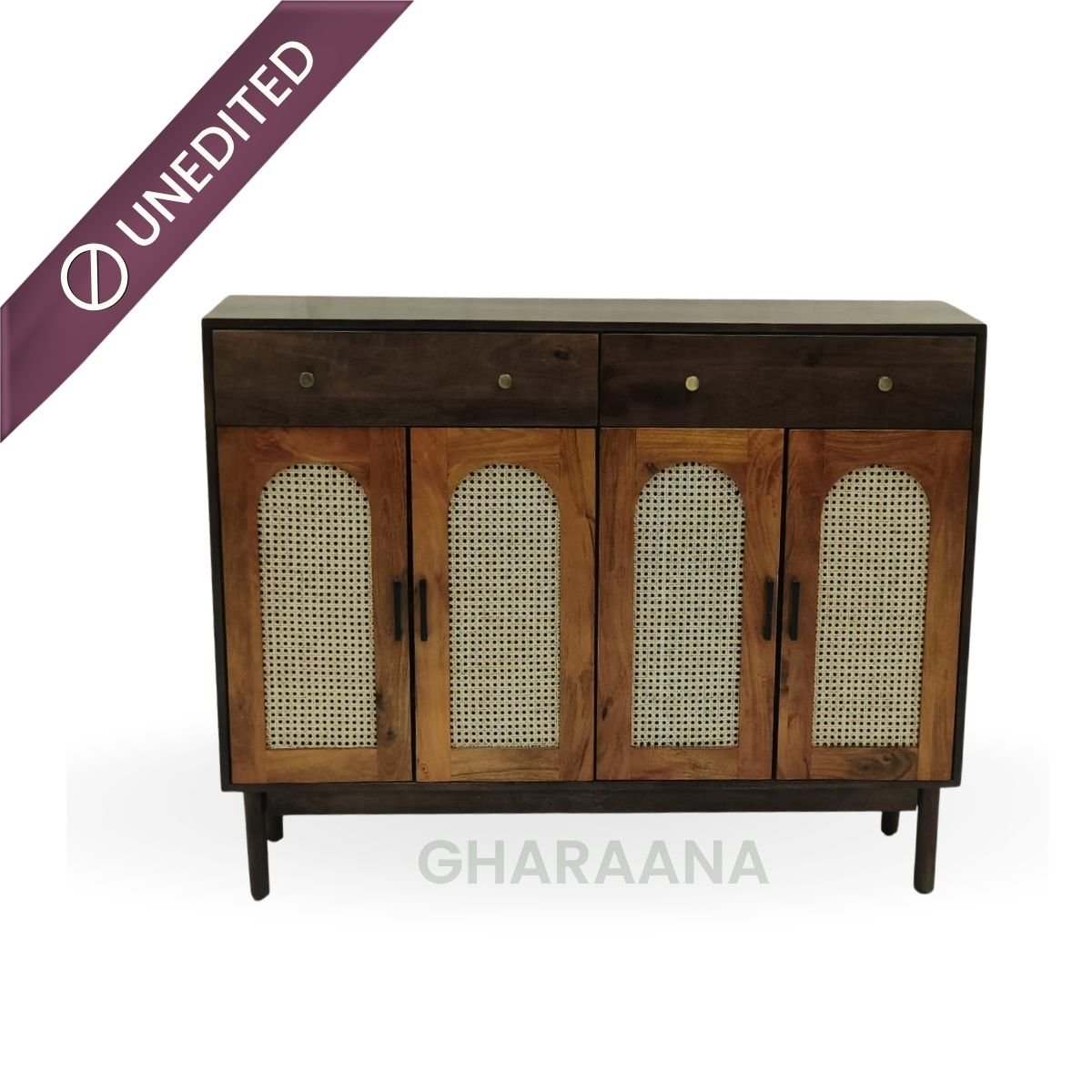 Tira Wooden Full Size Shoe Cabinet - Shoe Racks - Gharaana
