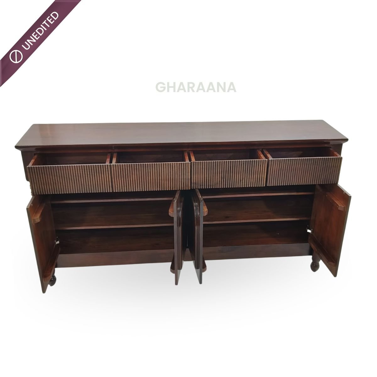 Kanak Wooden 70" Sideboard - Sideboards - Gharaana
